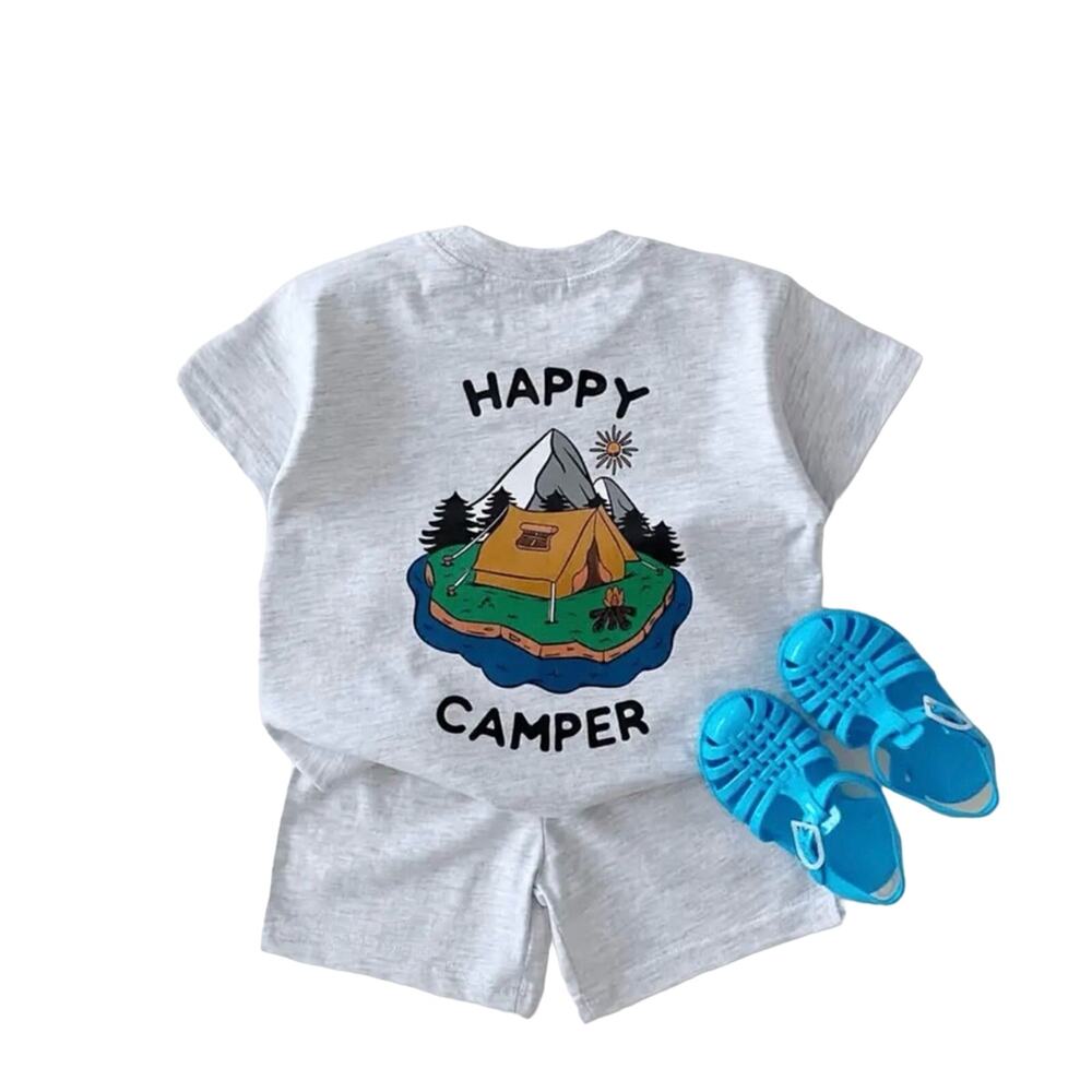 New kids’ 2 piece “happy camper” 12-18 months